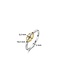 TI SENTO - Milano Ring Zilver gold plated 12311MW