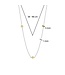 TI SENTO - Milano Collier Zilver gold plated 34035ZY