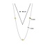 TI SENTO - Milano Necklace Silver gold plated 34035ZY