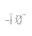 TI SENTO - Milano Earrings Silver platinum plated 7927ZI