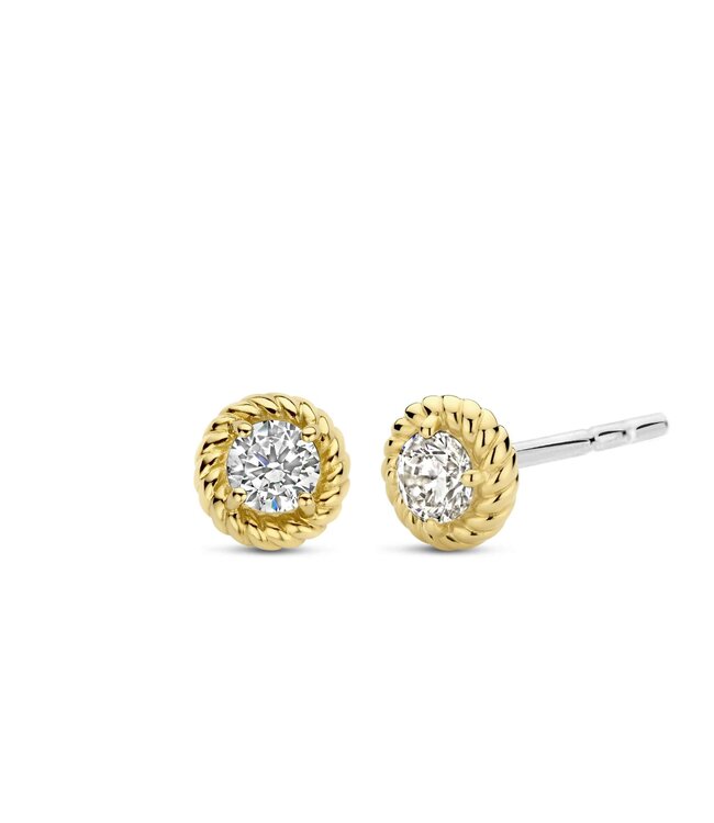 TI SENTO - Milano Earrings Silver gold plated 7934ZY