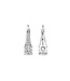 TI SENTO - Milano Earrings Silver platinum plated 7948ZI