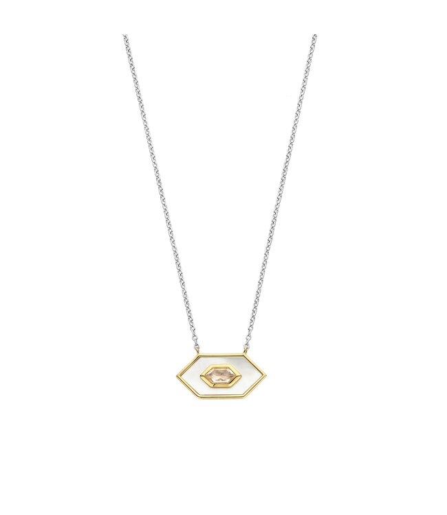 TI SENTO - Milano Collier Zilver gold plated 34039MW