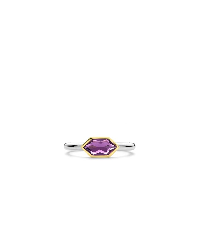 TI SENTO - Milano Ring Zilver gold plated 12312PU