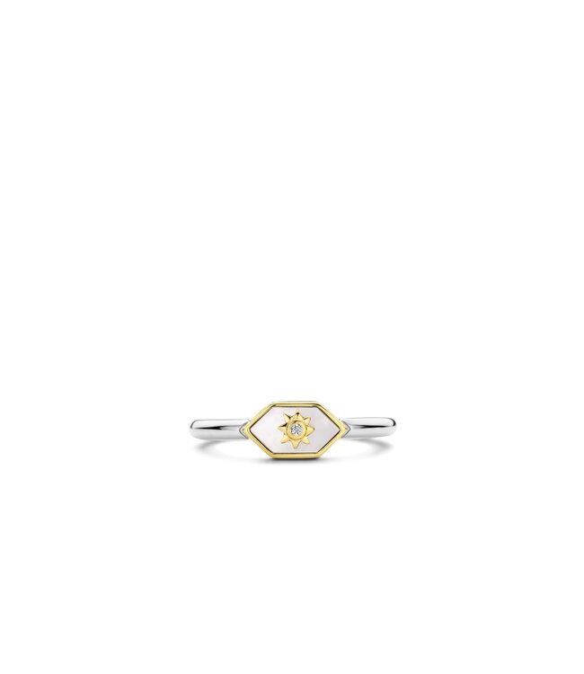 TI SENTO - Milano Ring Silver gold plated 12311MW