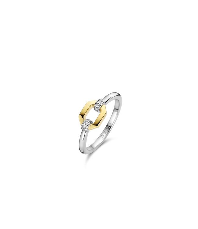 TI SENTO - Milano Ring Silver gold plated 12300ZY