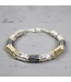 Jeh Jewels Armband zilver + Goldfilled 19cm