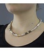 Jeh Jewels Halskette silber oxy +Goldgefüllt 45cm