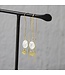 Jeh Jewels Piercing earring silver plated + Moonstone
