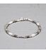 Jeh Jewels Armband zilver wit en oxy + Goldfilled 19cm