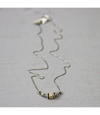 Jeh Jewels Collier zilver oxy + Goud kleurig
