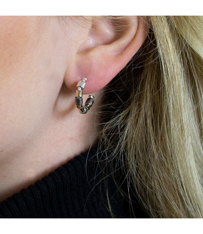 Jeh Jewels Creole silver oxy with goldfilled