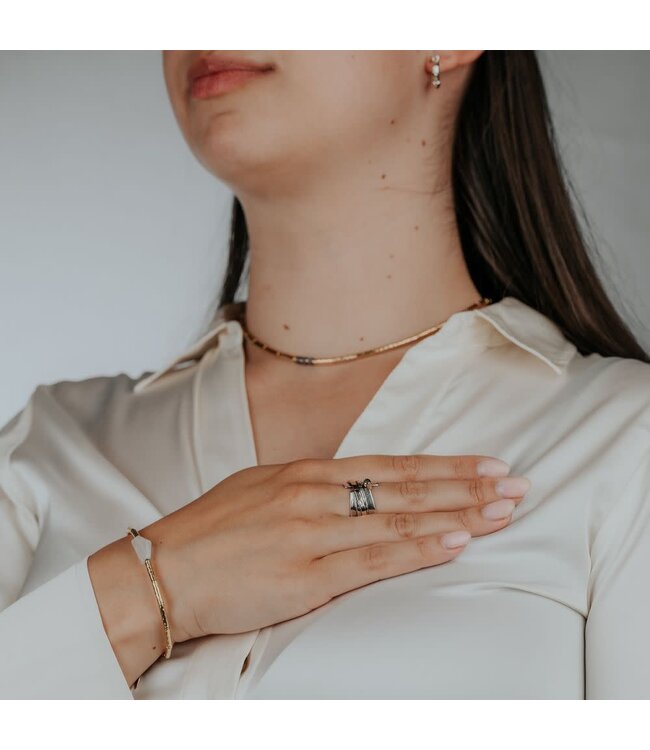 Jeh Jewels Armband LIMITED Goldfilled + Mondstein