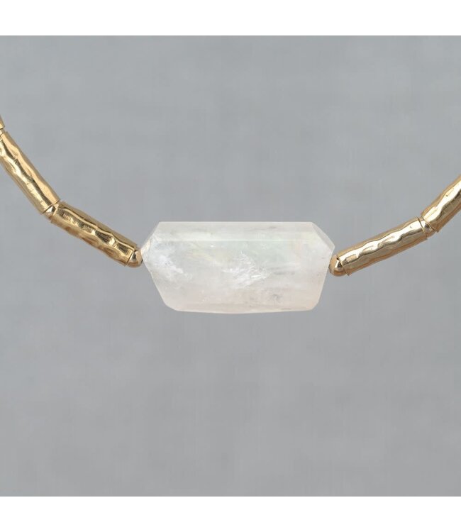 Jeh Jewels Collier LIMITED Goud kleurig + Maansteen