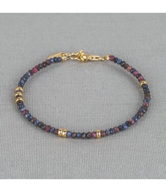 Jeh Jewels Bracelet sapphire + crea Goldfilled