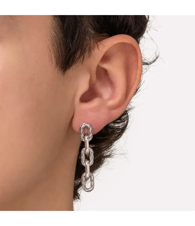 Buddha to Buddha Buddha to Buddha Katja Glied Ohrhänger Silber Single Piece