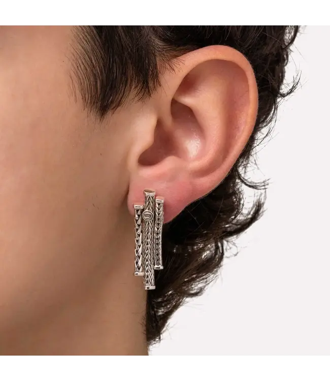 Buddha to Buddha Triple Mini Ohrhänger Silber