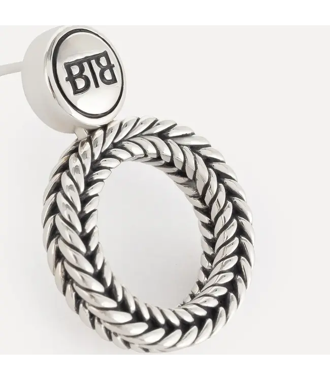 Buddha to Buddha Buddha to Buddha Barbara Round Oorbel Zilver Single Piece