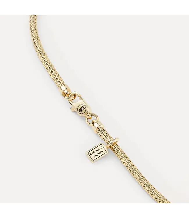 Buddha to Buddha Exklusives Ellen Gouden Ketting Geelgoud 14kt aus 925er Sterlingsilber – Gratis Gravur