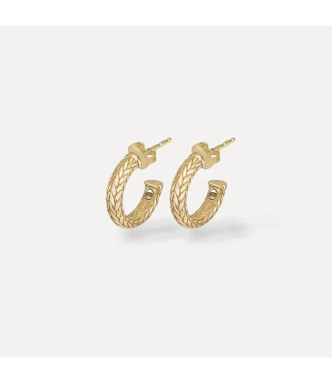 Buddha to Buddha Oorbellen Ellen XS Creole Goud YG 14kt