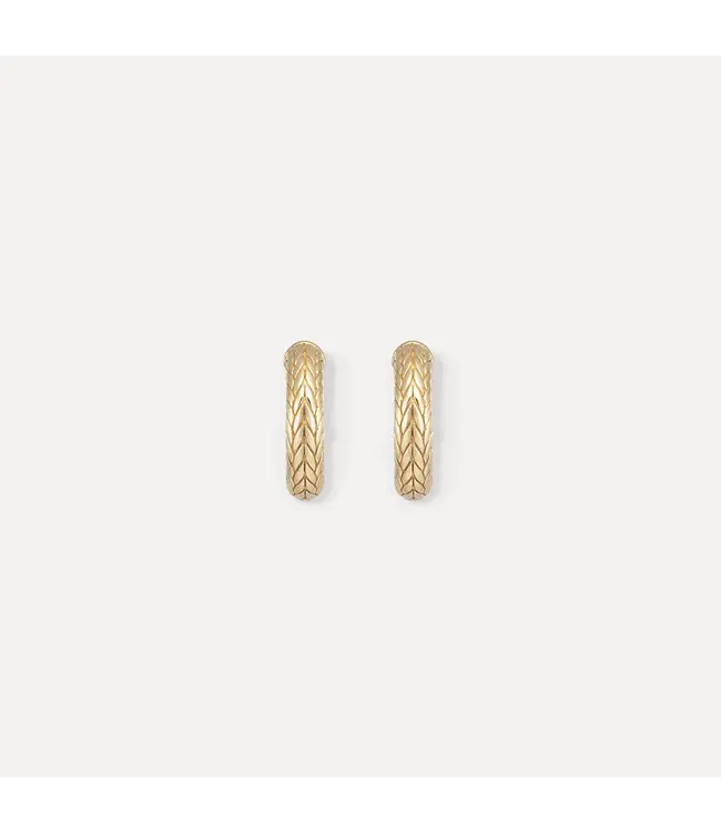 Buddha to Buddha Buddha to Buddha Ellen XS Creole Goud Oorbellen YG 14kt