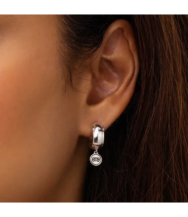 Buddha to Buddha Exclusive Batul Oorbel Silver Enkel Stuk 925 Sterling Silver – Free Engraving