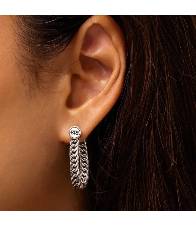 Buddha to Buddha Exclusive Esther Mini Oorhanger Silver Per Stuk 925 Sterling Silver – Free Engraving