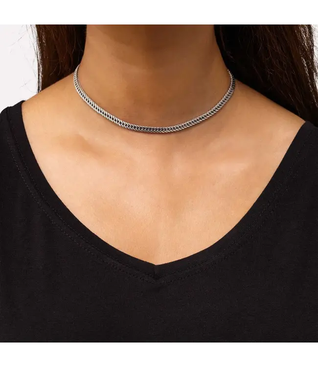 Buddha to Buddha Buddha to Buddha 38 cm Esther mini Choker Zilver