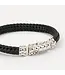 Buddha to Buddha Nurul/Ellen Mix-Armband Leder Schwarz