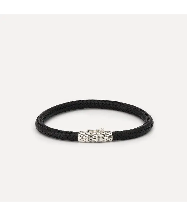 Armband Ellen Leer Zwart