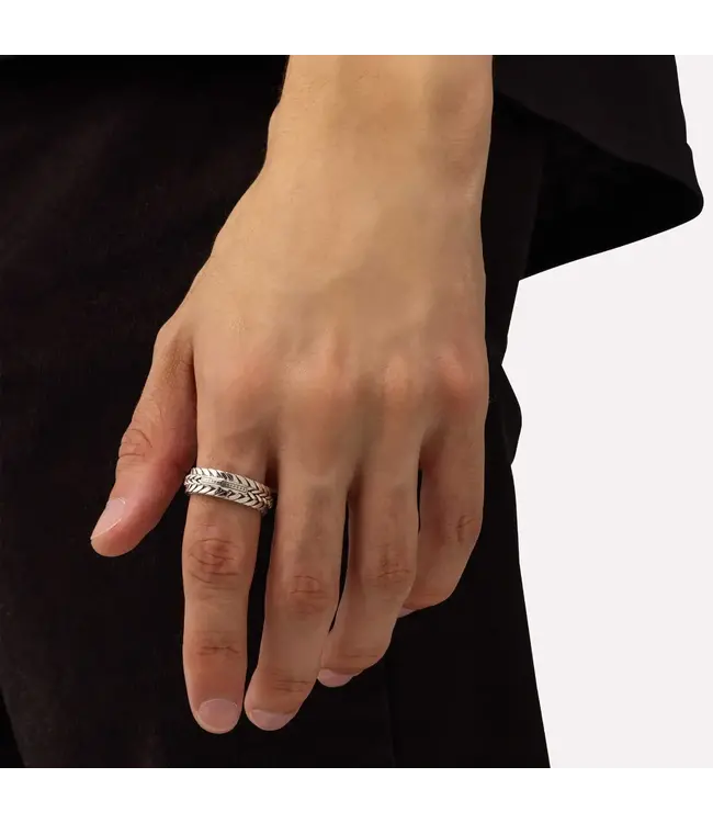 Buddha to Buddha Exclusive Nurul/Ellen Mix Ring Silver 925 Sterling Silver – Free Engraving