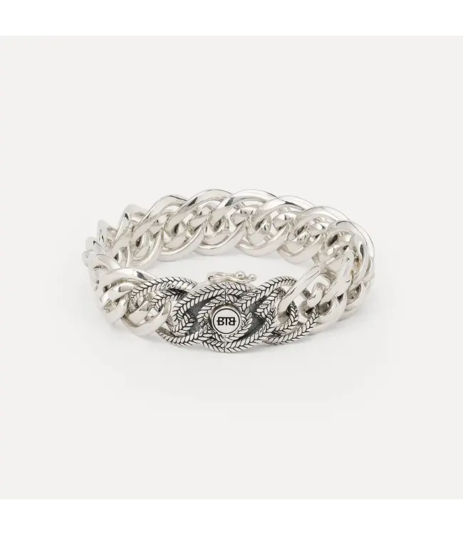 Buddha to Buddha Exklusives Nathalie Small Textuur Armband Silber aus 925er Sterlingsilber – Gratis Gravur