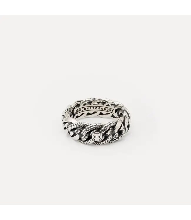 Ring Nathalie Small Textuur Nathalie Zilver | Juwelier De