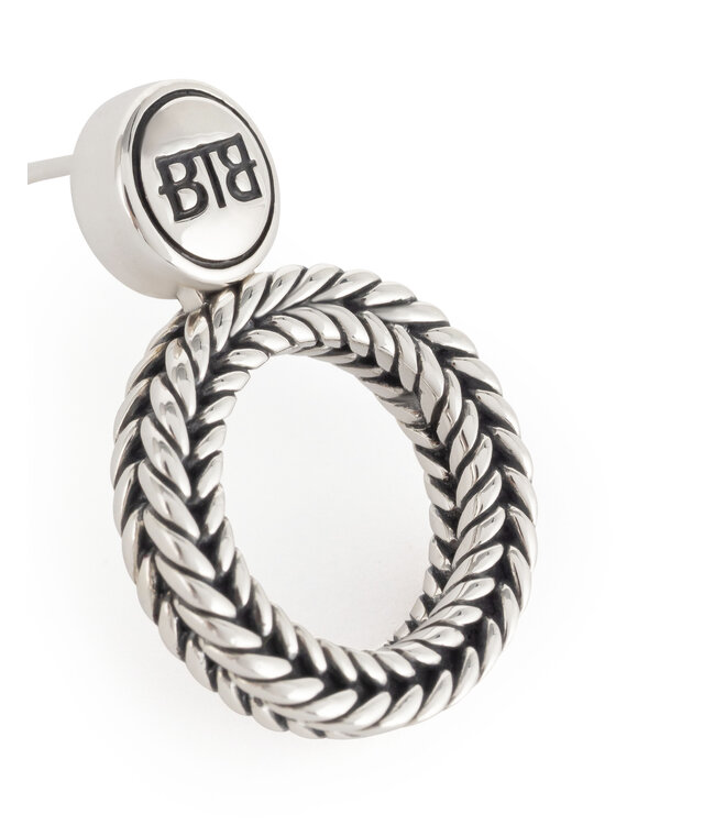 Buddha to Buddha Barbara Round Ohrring Silber Single Piece