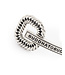 Buddha to Buddha Exklusives Chain Logo Oorhanger Enkel Stuk aus 925er Sterlingsilber – Gratis Gravur