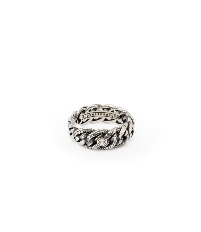 Buddha to Buddha Nathalie Small Texture Ring Silver