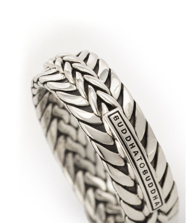 Buddha to Buddha Exklusives Nurul/Ellen Mix Ring Silber aus 925er Sterlingsilber – Gratis Gravur