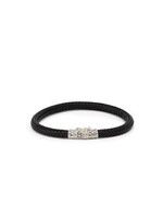 Buddha to Buddha Armband Ellen Leer Zwart