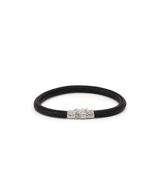 Buddha to Buddha Ellen Leather Bracelet Black