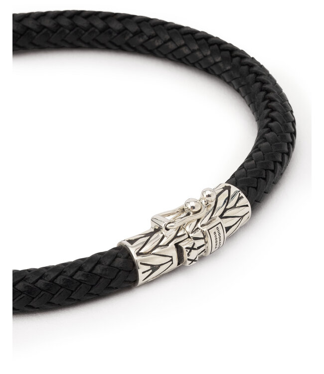 Buddha to Buddha Ellen Leather Bracelet Black