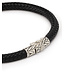 Buddha to Buddha Ellen Leather Bracelet Black
