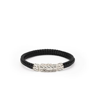 Buddha to Buddha Nurul/Ellen Mix Bracelet Leather Black