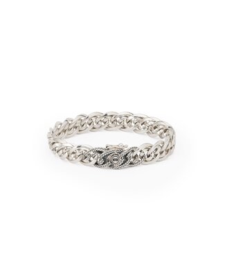 Nathalie XS Texture Armband Zilver