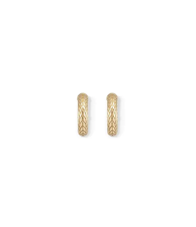 Buddha to Buddha Oorbellen Ellen XS Creole Goud YG 14kt