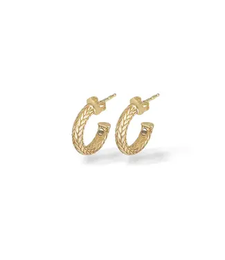 Buddha to Buddha Ellen XS Creole Goud Oorbellen YG 14kt