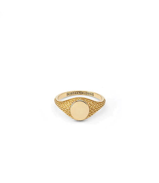 Buddha to Buddha Ellen signet ring Yellow gold 14kt