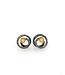 Arior Barcelona Zoom texture gold & silver Br round earring 2 Brillant 0.015crt