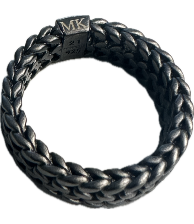 Buddha to Buddha Julius Ring Zwart Rhodium Zilver