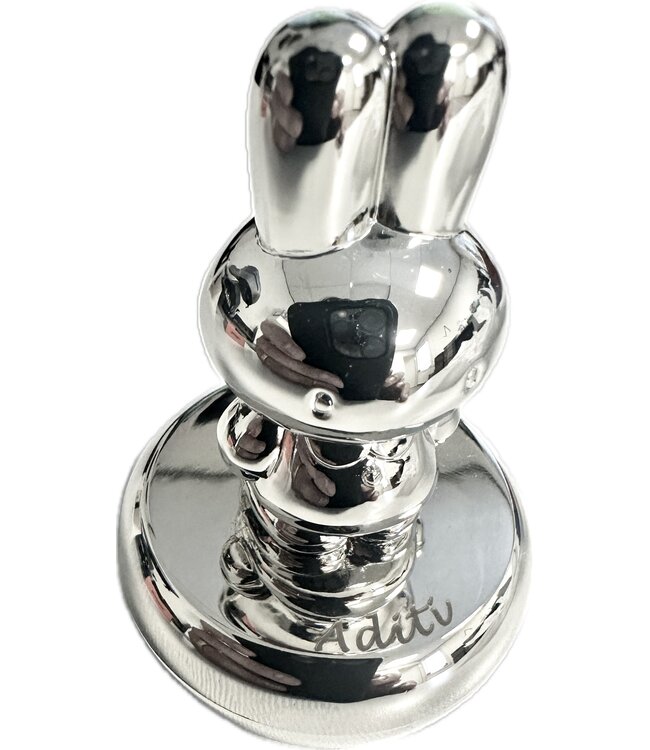 Zilverstad Miffy Zahnbürstenbox, silberfarben - Gratis-Gravur