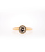 W. de Vaal Ring 18 karaat Licht rosegoud met Brown diamant 0.50